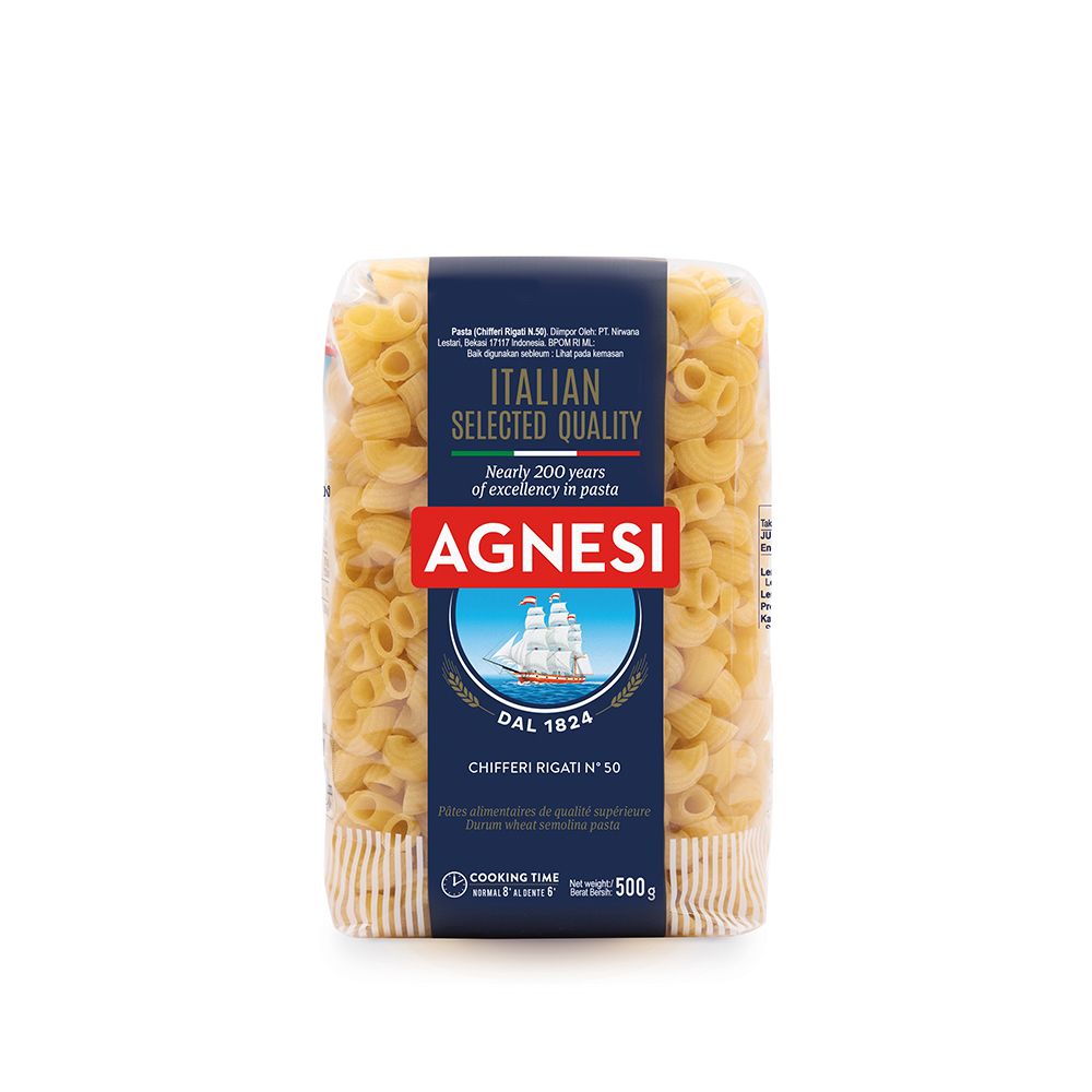 [IG- AGNESI-MACRONI PASTA-500GM] Agnesi-Macroni Pasta-500Gm