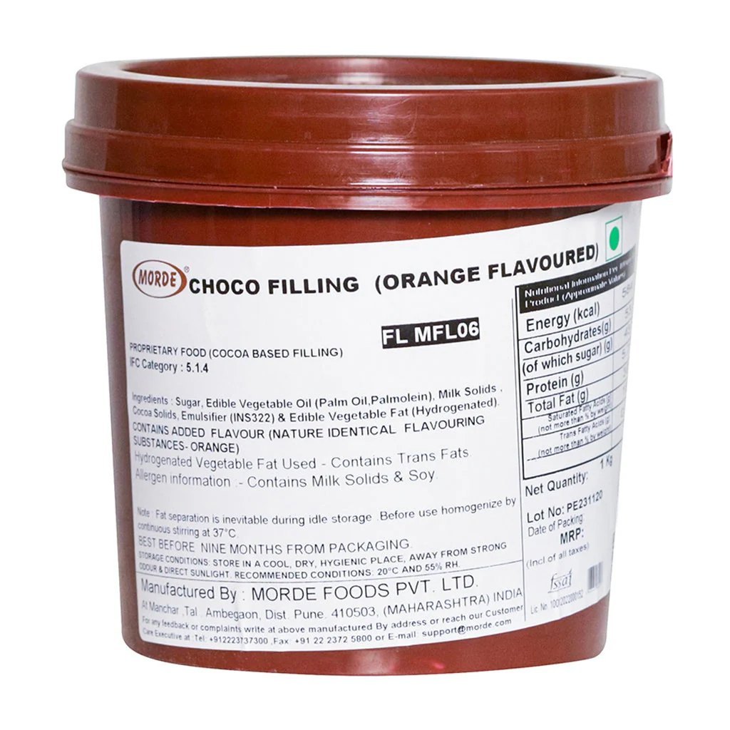 [Choco Filling (Orange)] Morde Choco Filling Orange FL MFL06-1kg